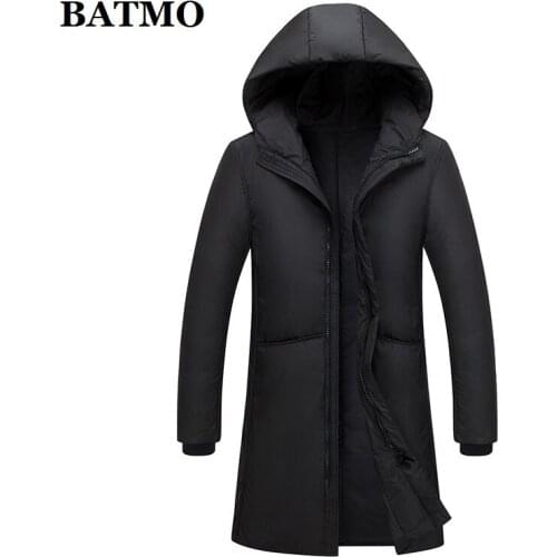 BATMO 2019 new arrival autumn&winter high quality 80% white duck down hoooded jackets men,plus-size M-XXXL