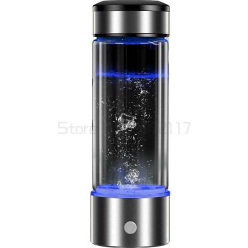 Hydrogen-Rich Water Cup Filter Ionizer Alkaline Generator Maker H2 Electrolysis Drink Hydrogen Portable Detoxifying Water Bottle