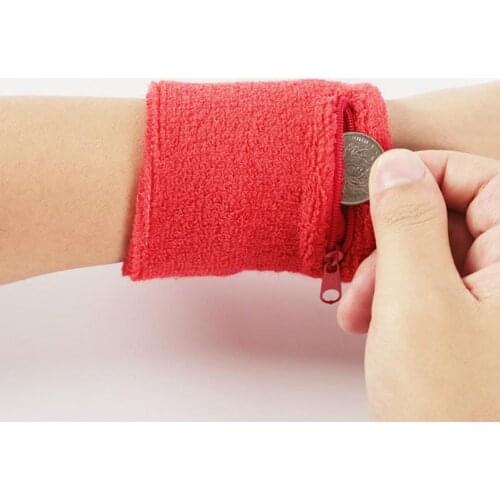 Hot Sale Wrist Support Wrist Wallet Pouch Band Zipper Running Travel Cycling Safe Sport Bag wristband Card Storage Bag Case