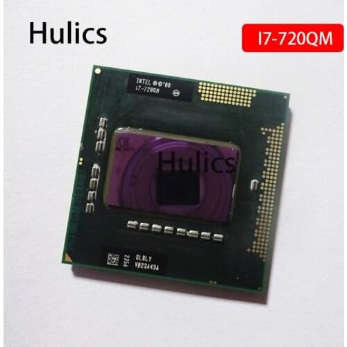 Hulics Original Intel Core i7-720QM i7 720QM SLBLY 1.6 GHz Quad-Core Eight-Thread CPU Processor 6W 45W Socket G1 / rPGA988A