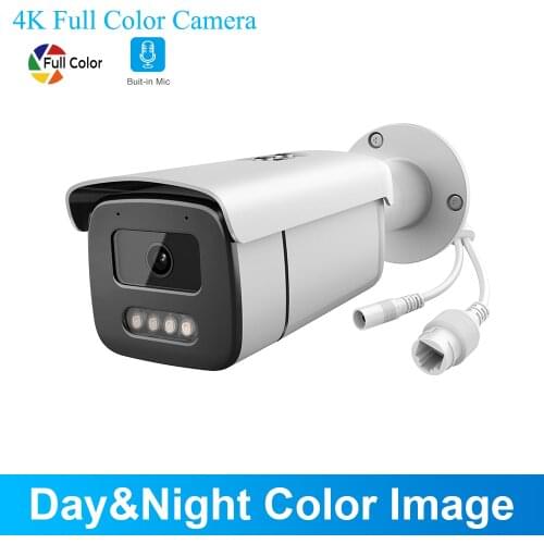 Hikvision Compatible 8MP IP Camera Day&Night Color 5MP PoE Camera 2MP ColorVu Built-in Mic ONVIF Plug&Play With Hikvision NVR