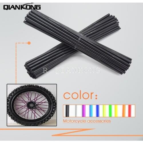 Motorcycle Dirt Bike Enduro Off Road Wheel RIM Spoke Skins covers for 150 EXC450 Kawasaki Motocross For YZ YZF WR 85