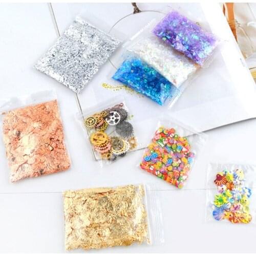Resin Jewelry Making Supplies Kit Resin Decoration Kit with Resin Glitter Gold Foil Flakes Dried Flowers Mylar Flakes