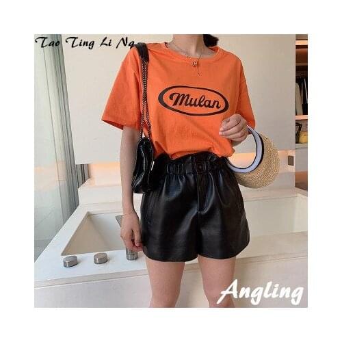 2020 New Fashion Real Genuine Sheep Leather Shorts G42