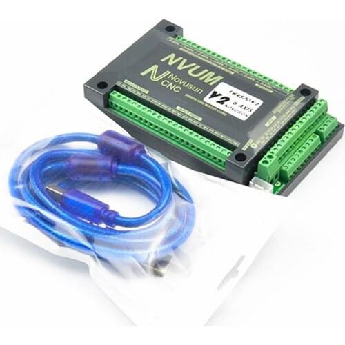 NVUM Mach3 USB 300KHz 3 4 5 6 Axis CNC Motion Control Card Breakout Board CNC Controller