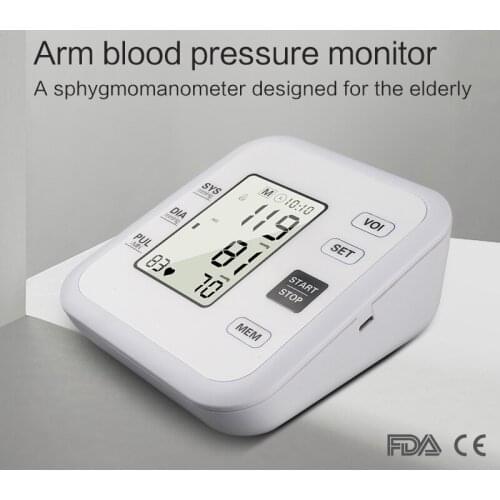 Pr+mise Automatic digital upper arm blood pressure monitor heart rate pulsometer portable sphygmomanometer pulse meter