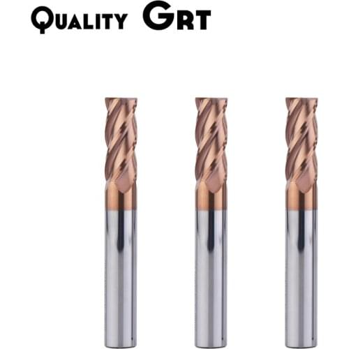 Q.Grt HRC55 Carbide Corner Rounding End Mill 2 4 6 8 10 R0.5 R1 4Flutes cutter CNC Maching CNC EndMill Milling Cutter Nose Mill