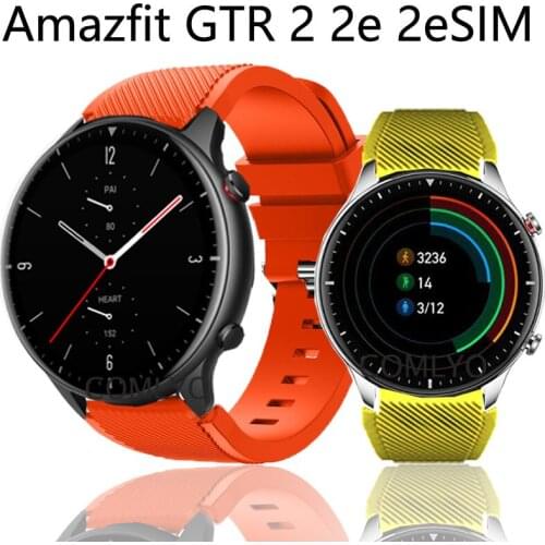 For Amazfit GTR 2 2e 2eSIM Strap Smart Watch Silicone Soft Sports Band Xiaomi Amazfit GTR2 eSIM Wristband Bracelet