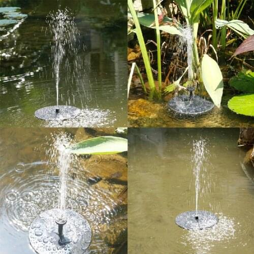 Solar Fountain With Led Light With Power Storage Function Floating Fountain For Garden Yard Pool