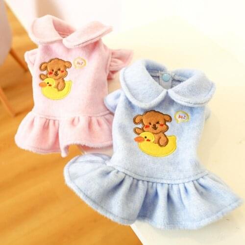 Thermal Casual Puppy Plush Winter Skirt Puppy Costume Dog Dress Thermal Casual Puppy Plush Winter Skirt Puppy Costume