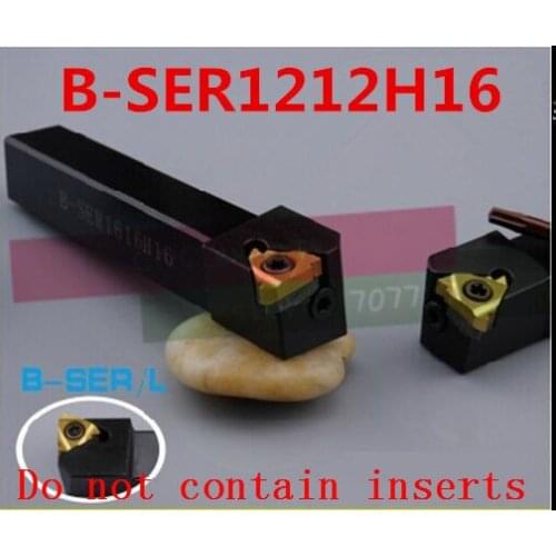 B-SER1212H16 External Threading Turning Tool, CNC Threaded Turning Tool Holder, B type Lathe Cutting Tool Holder for 16ER Insert