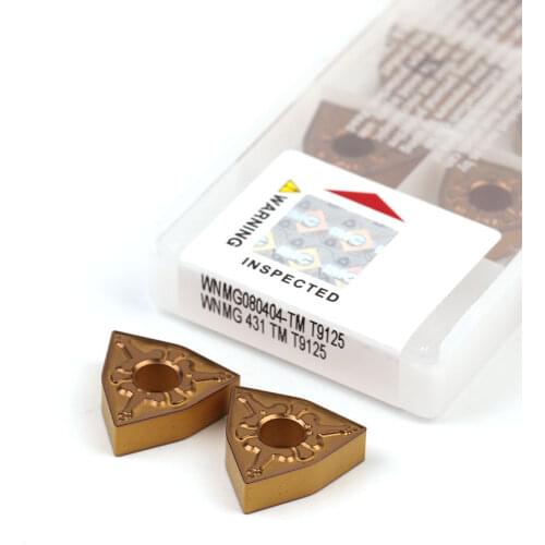 WNMG080404-TM T9125 WNMG080408-TM T9125 External Turning Tool High Quality Carbide Insert For Stainless Steel For CNC Lathe Tool