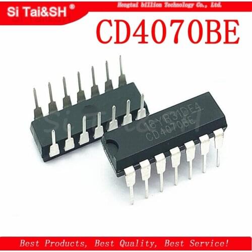 10PCS CD4070BE DIP14 CD4070 DIP 4070BE DIP-14 new and original IC
