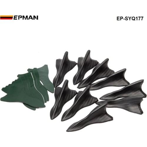 10pcs/lot Bumper Canard Fin Diffuser windshield Roof Spoiler Vortex Generator for BMW EP-SYQ177