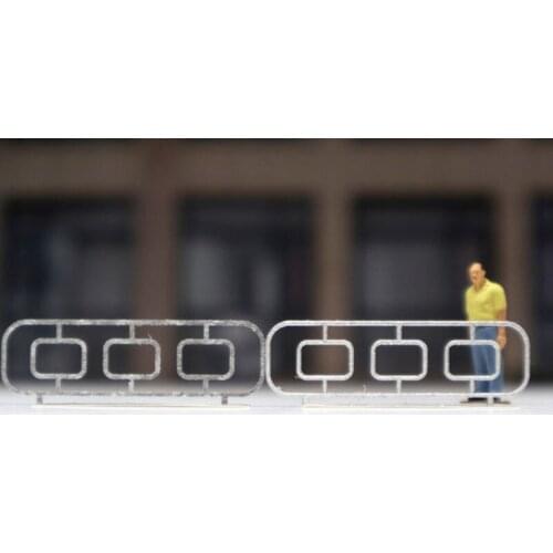 30Pcs 1:87 Ho Scale DIY Subway Stations Railings Architectural Model Scenes Outdoor Streets for Sand Table Model Scenery Layout