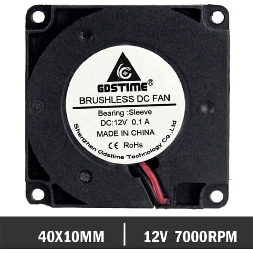 50 pcs/lot Gdstime Turbo Blower Cooling Fan 40MM 4010 12V 40 x 40 x 10mm for 3D Printer