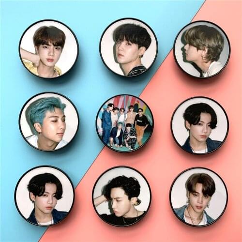 8pcs/lot Kpop DYNAMITE Phone Support Phone holder Bracket Jungkook Jimin RM Suga Jin V Jhope Toy Gift