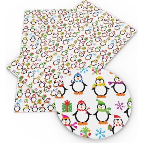 David accessories 20*33cm Christmas Snow Lichi Faux Synthetic Leather Fabric DIY Bow Bag Material Home Decoration,1Yc8318