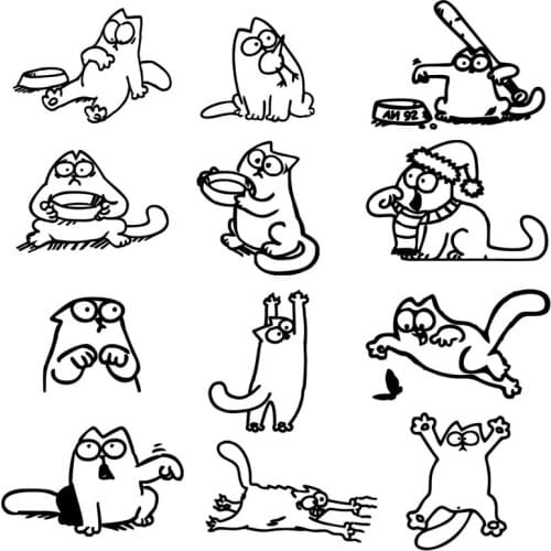 Car Sticker Fuel Cap Efs Window Body Decal Motorcycle Decoration Beauty Cat Car Sticker Funny Car Sticker 21cm*29cm