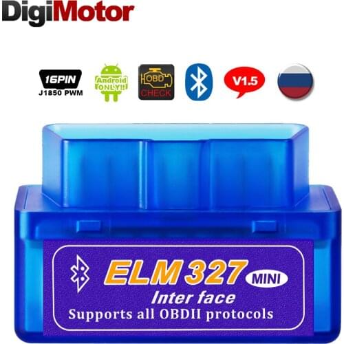 Bluetooth-compatible V1.5 OBD2 ELM327 Car Scanner Android Torque Auto Diagnostic Scan Gauge