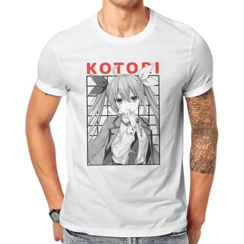DATE A LIVE Anime Itsuka Kotori Aesthetic Tshirt Big Size Graphic T Shirt Classic Hot Sale 100% Cotton O-Neck Mens Streetwear
