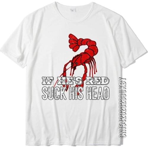 Funny Crawfish Boil Festival T-Shirt Top T-Shirts Discount Printed Cotton Men Tops Tees Casual
