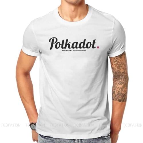Polkadot DOT Blockchain Crypto Coin Crewneck TShirts Fashion Distinctive Mens T Shirt New Trend Tops 6XL