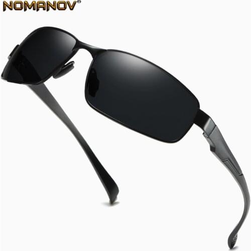 Classic Square Fashion Driving Alloy Sun Glasses Polarized Mirror Sunglasses Custom Made Myopia Minus Prescription Lens -1 To-6