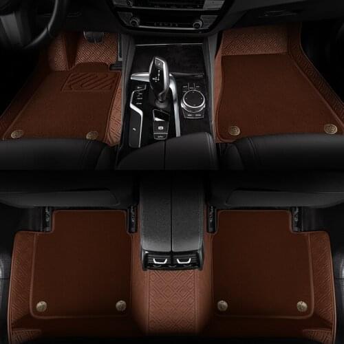 Custom car floor Foot mats For infiniti qx50 ex qx70 fx qx60 fx37 qx56 q50 q60 Double foot mats car accessories