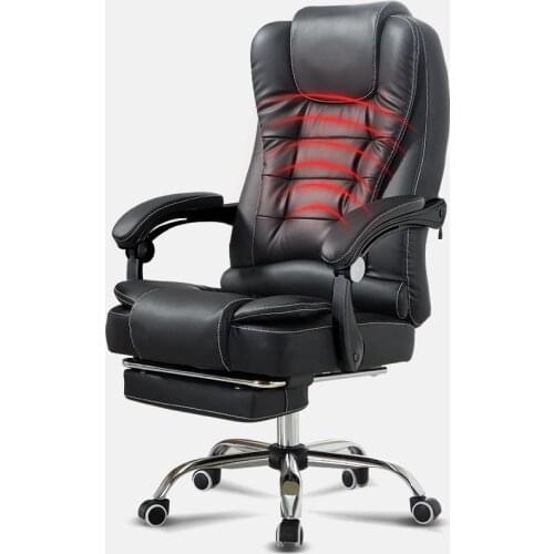 Fashion Retro Nostalgia / Old Furniture Computer Home Office Chair Reclining Boss Leather Swivel Chair Massage Chair Footrest