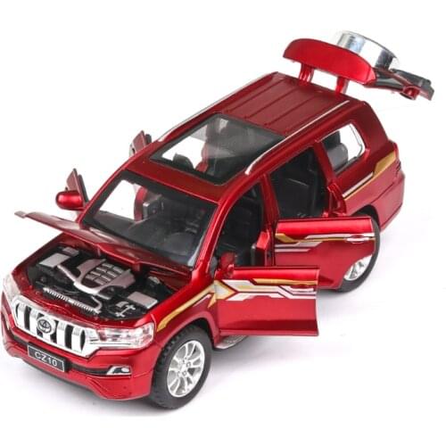 1: 32 Simulation Toyota Prado car Model Alloy SUV Childrens Toys Birthday Return Car New Year Christmas Gift