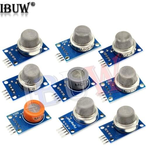 MQ-2 MQ-3 MQ-4 MQ-5 MQ-6 MQ-7 MQ-8 MQ-9 MQ-135 Detection Smoke methane liquefied Gas Sensor Module for Arduino Starter DIY Kit