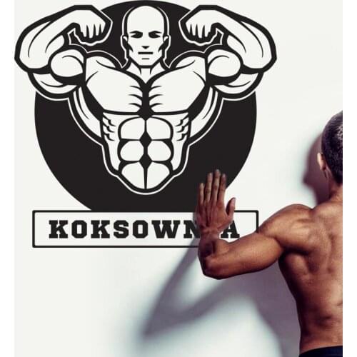 Muscle Fitness Club Decal Gym Sticker Decor Posters Vinyl Decoracion Wall Decals Decor Mural Car Gym Sticker