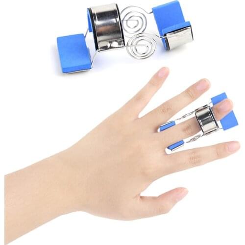 Stainless Steel Finger Support Finger Joint Corrector Fracture Fixing Splint Movable Straightening Hand Protective Sleeve