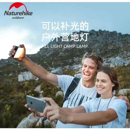 Naturehike Outdoor Camping Multifunctional Tent Light Portable Non-Remote Control Mobile Charging USB LED Square Camping Lamp