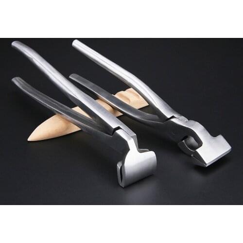Leathercraft Pliers Leather Edge Adjustment Press Flatten Forceps for Bag Wallet Belt Strong Bite Force Leather Pliers