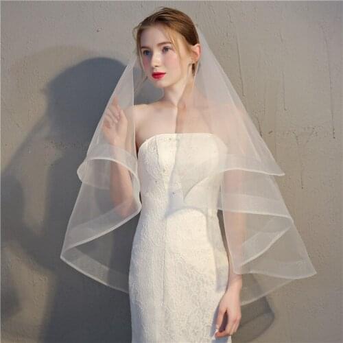 Popodion Wedding Short Veils