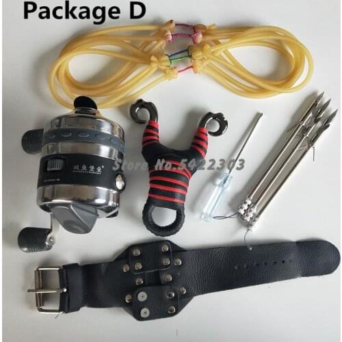 High Quality Precision Slingshot Shooting Fish Slingshot Outdoor Fishing Catapult with High Power Rubber Band