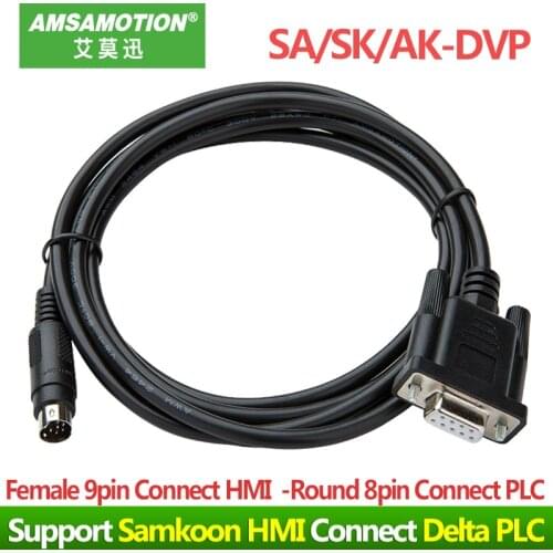 LEVI-DVP Suitable WECON HMI Touch Panel SA043 EA AK SK070 Connect Delta DVP PLC Programming Cable Download Line SA/SK/AK-DVP