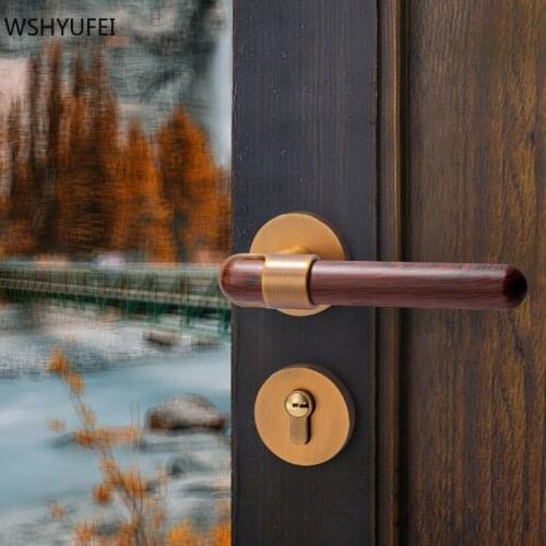 Modern Silent Interior Bedroom Room Door Handle Zinc Alloy Split Lock Door Luxury Anti-theft Door Lock Hardware Furniture