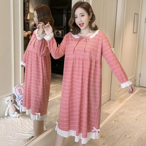 2020Spring and Autumn Womens Nightdress Long Sleeve Nightdress Home Wear Sexy Sleepwear Women Nightgown Sleep Tops Night Gown