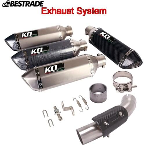 Motorcycle Exhaust System Muffler Tips Middle Link Pipe Stainless Steel Modified For Duke 250 390 RC390 Duke 250ADV 390ADV 2021