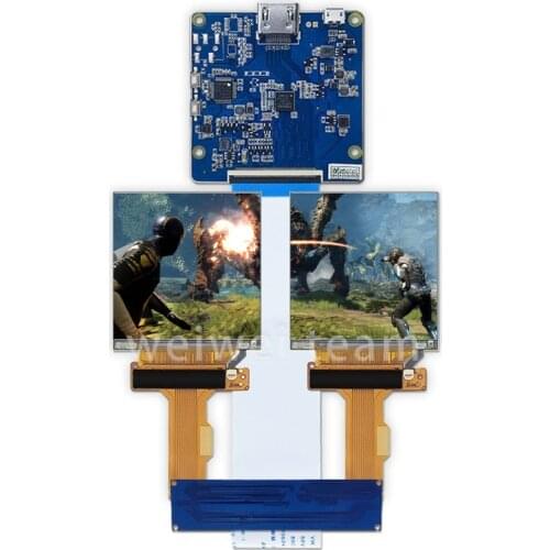 VR Display 2.9 Inch 2k 1440*1440 IPS LCD AR HMD Screen MR Panel MIPI Controller Board LS029B3SX04