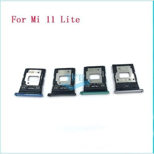 10pcs For Xiaomi Mi 11 Pro Lite Ultra Reader Sim&SD Card Tray Holder Slot Adapter Replacement Part