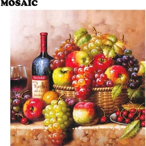 5d DIY Diamond Painting fruit Grapes,Diamond Embroidery Full Square Rhinestones Mosaic Handmade Needlework Crafts Home Decor