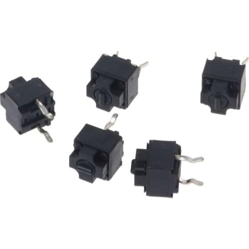 781E 5Pcs Original Mouse Square Micro Switch Button EVQP0E07K Baolei Shark IE4.0 Black Spots 6x6x7.45