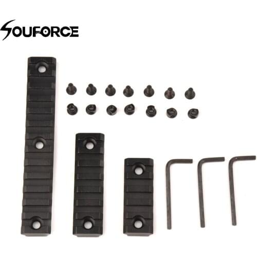Aluminum Keymod 5/7/13 Slot 2" 3" 5" Picatinny Weaver Rail Handguard Section 3 Sizes Set