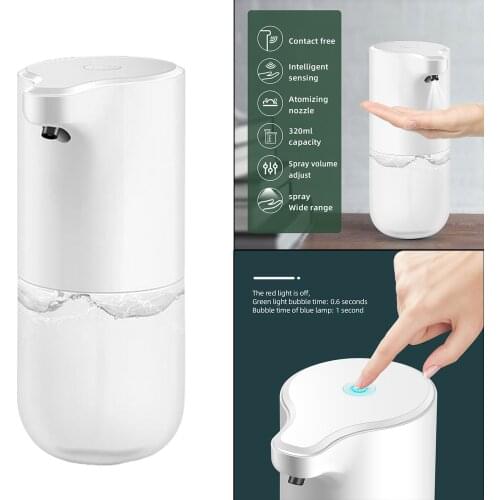 Automatic Liquid Soap Dispenser Rechargable Waterproof for Hotel Kitchen Countertop