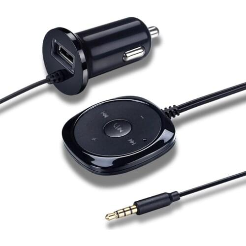 Wireless Bluetooth Audio Music Receiver 3.5mm Adapter Handsfree Car AUX