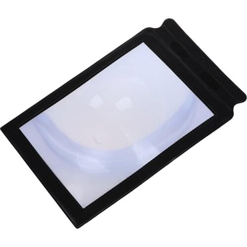 Large Bookmark Magnifier Sheet Magnifying 3X Magnification--Used for Reading Small Print of Newspapers, Magazines, Books, etc